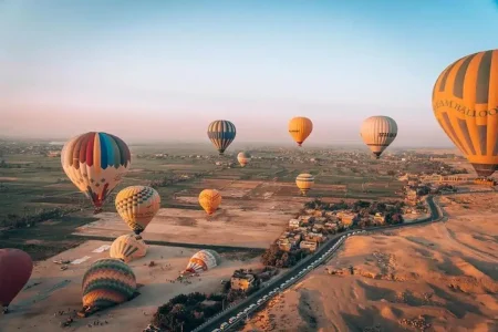 heißluftballon in der nähe