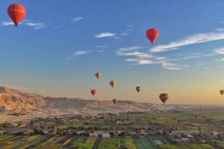 Luxor excursion with hot air balloon ride two days