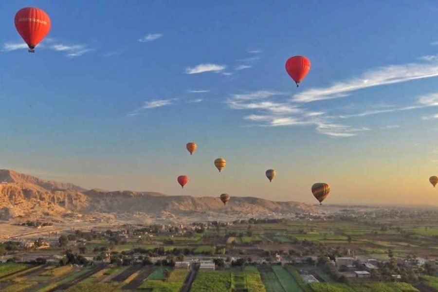Luxor excursion with hot air balloon ride two days